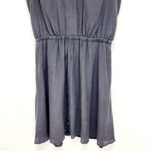 Madewell 1937 Black Silk Sleeveless Button-Front Dress XS - Picture 10 of 10